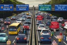 M6 Walsall Birmingham Lanes