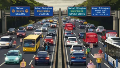 M6 Walsall Birmingham Lanes